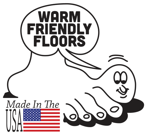 Just Boilers — Warm Friendly Floors mascot